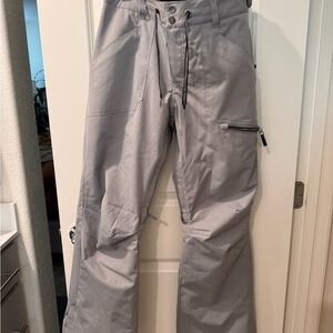 Roxy Womens Light Gray Snowboard Cargo Pants